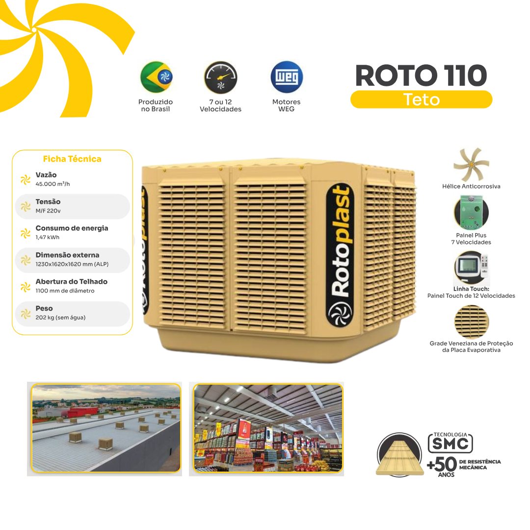 Climatizador Teto SR Peixoto Climatizadores