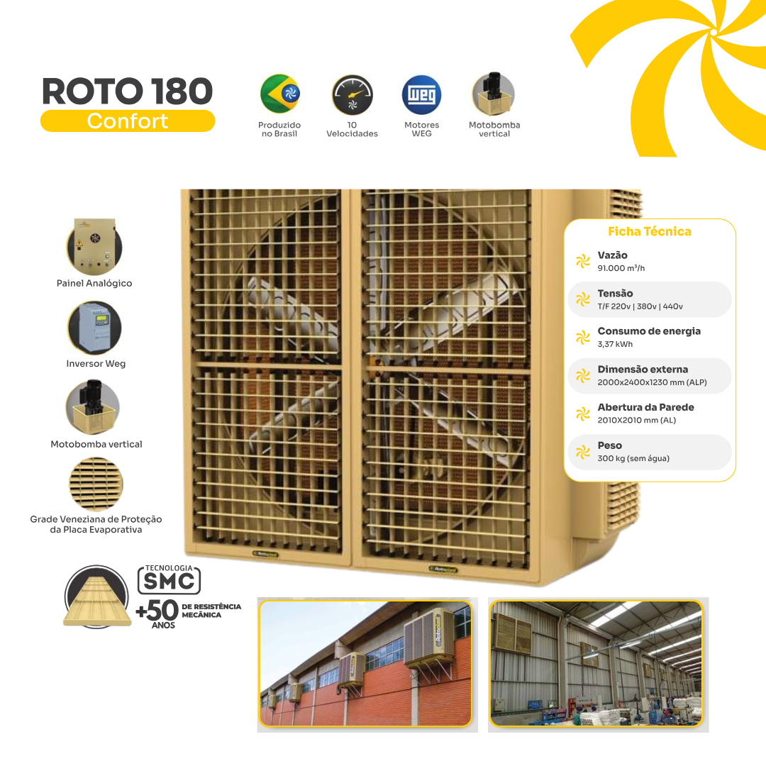 Climatizador SR Peixoto Climatizadores instalado em ambiente industrial 2