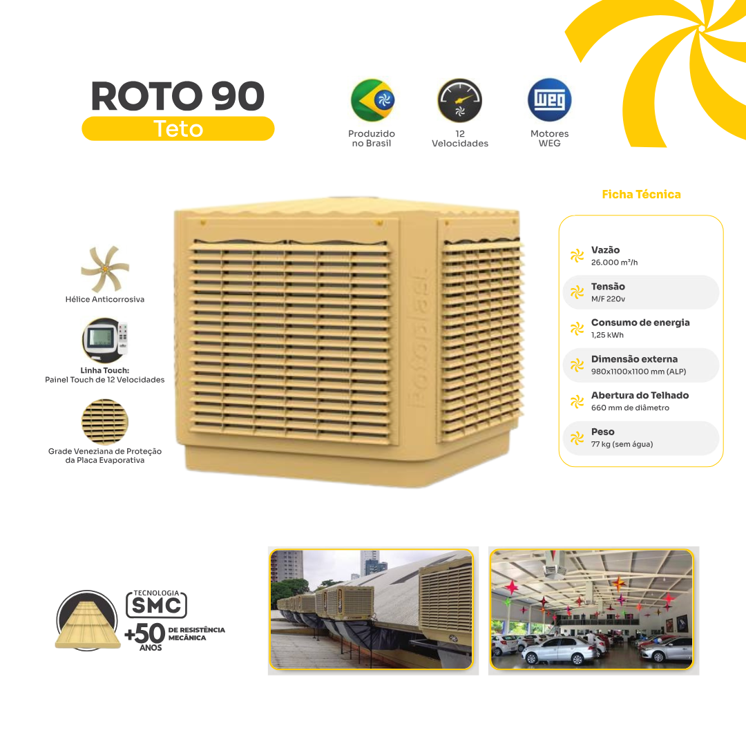 Climatizador Teto SR Peixoto Climatizadores